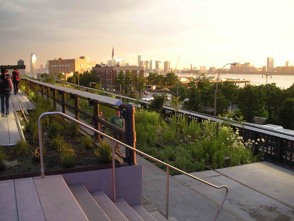 Sunset & The Supermoon at The High Line